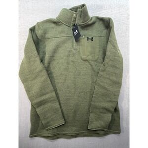 Under Armour Mens UA Specialist Henley Sweater Size M Green